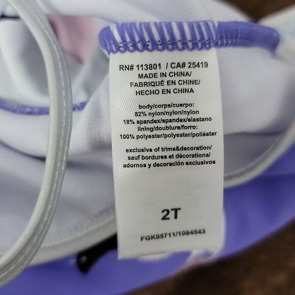 Flapdoodle Flamingo Applique One Piece UPF 50+ Swimsuit 🩱 New 🩱 Size 2T - Picture 7 of 9